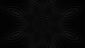 Black and white photo of hexagonal pattern. Kaleidoscope VJ loop video