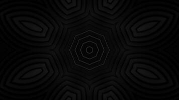 Black and white photo of hexagonal pattern. Kaleidoscope VJ loop video