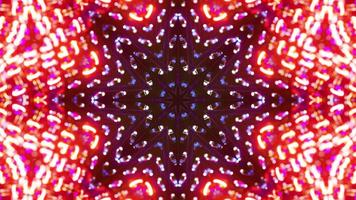 Very colorful and intricate design with many lights on it. Kaleidoscope VJ loop video