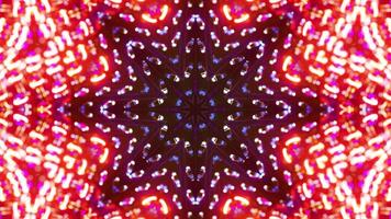 Very colorful and intricate design with many lights on it. Kaleidoscope VJ loop video