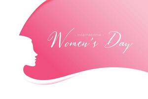 stylish womens day event greeting design vector