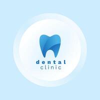 estomatología dental clínica logo esmalte modelo vector