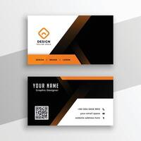 modern and abstract professional business card template for company branding vector