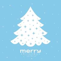 merry christmas and new year eve festive tree background design vector