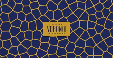 voronoi líneas textura modelo en dorado y azul colores vector