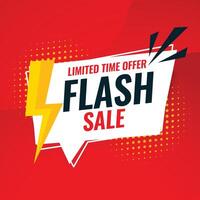 flash sale and discount banner design vector illustration