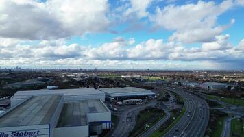 bellissima metraggio di Dagenham Londra città di Inghilterra UK. marzo 2°, 2023 video