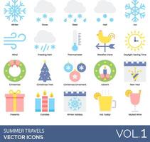 Winter Season Icons vector