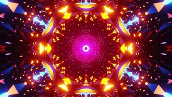 hipnótico luz mostrar. infinitamente em loop animação video