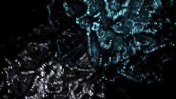 Black and blue background with some swirls. Loop animation video