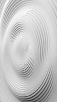 White circular object with black and white background. Vertical looped animation video