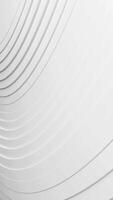 White wall with curved design on it's side. Vertical looped animation video