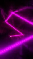 A laser moving in a rectangular tunnel. Looped vertical video