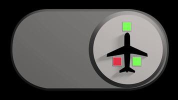 avion mode commutateur animations avec Animé carrés video