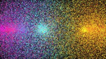 coloré étoiles particules exploser sur alpha pour Holi video