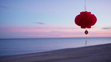 Chinese Lanterns By The Ocean video