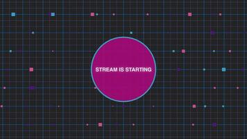 Stream Is Starting Seamless Loop Background video