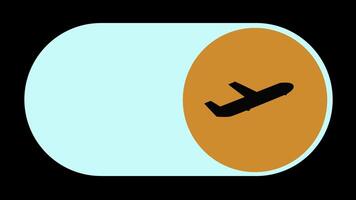 Airplane mode toggle switch orange button video