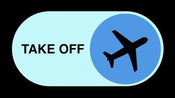 Airplane mode toggle switch on transparent video