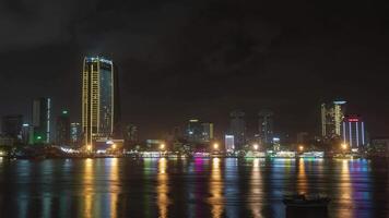 da nang Vietnam horizonte noche hora lapso video