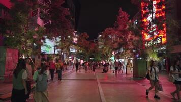 Bangkok, Thailand, October 31, 2023 - Siam Square is a vibrant and bustling area in the heart of Bangkok, Thailand. It is a popular spot for shopping, eating, and entertainment. video