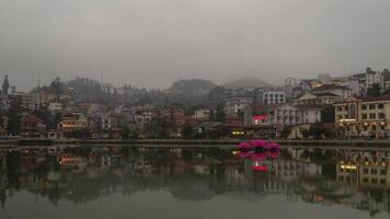 sa Pensilvania lago Vietnam puesta de sol hora lapso video