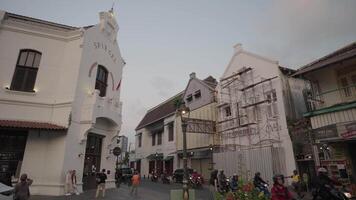 semarang indonesia circa 2023 - Spiegel Kota Lama Semarang Old Town Preserved Colonial City Indonesia video