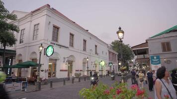 semarang indonesia circa 2023 - Starbucks Cafe Kota Lama Semarang Old Town Preserved Colonial City Centre Indonesia video
