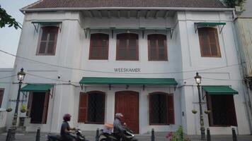 semarang indonesia circa 2023 - Weeskamer Building Kota Lama Semarang Old Town Preserved Colonial City Indonesia video