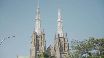 gereja cathédrale Père Noël maria diangkat ke surga catholique cathédrale Djakarta, Indonésie video