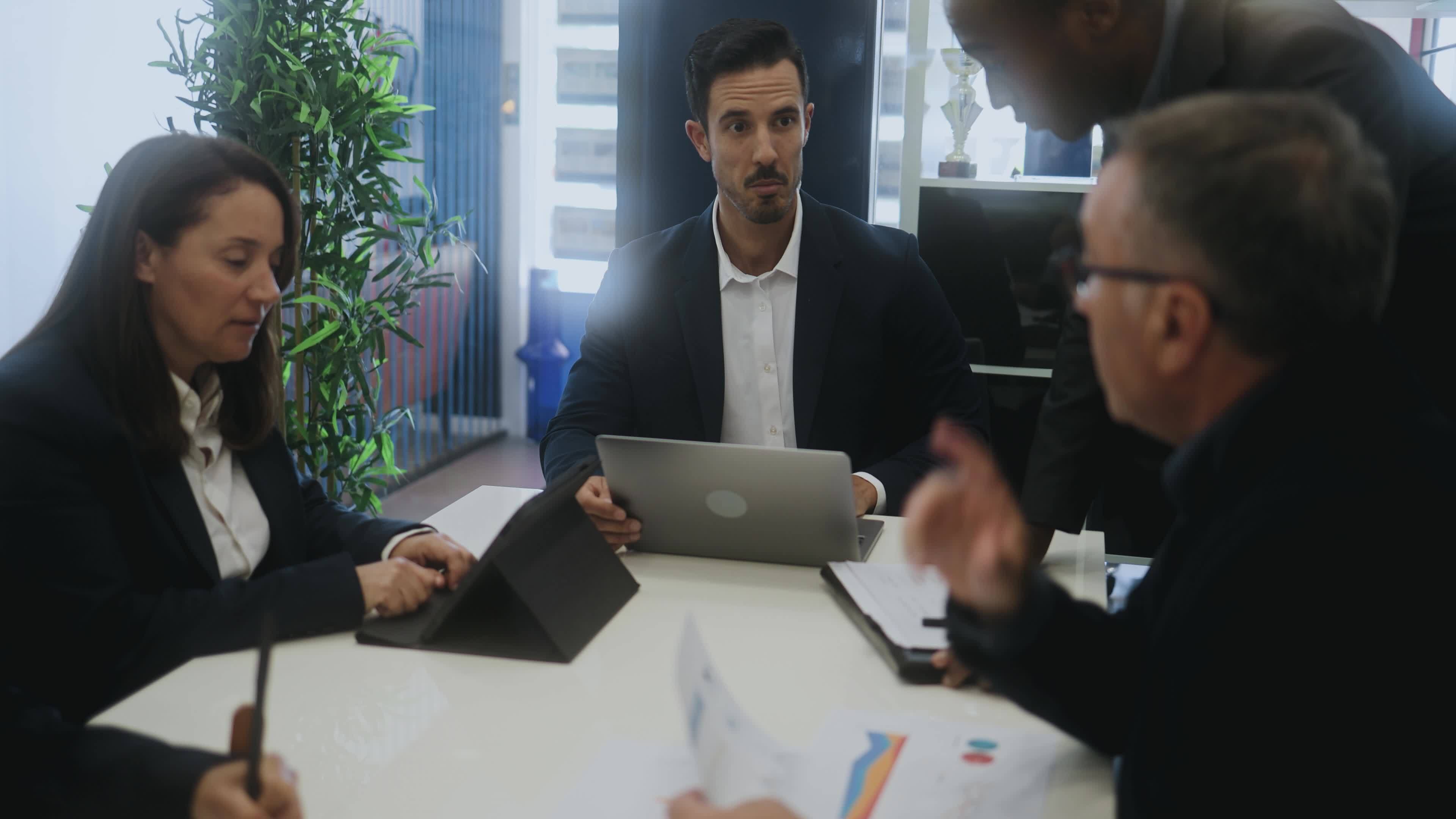 Business Man Meeting Stock Video Footage for Free Download