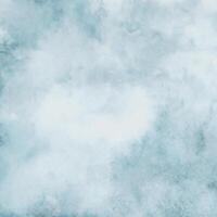 Winter Blue Ink and Watercolor Textures on White Paper, Abstract Hand Painted Background with Ombre Effects photo