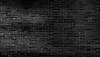 Abstract black brick wall pattern background and black backdrop, Blank copy space. photo