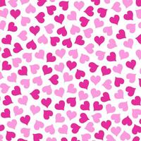 Pink Heart Decorative Pattern Background Vector Illustration