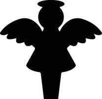 Angels with wings icon in flat style. isolated on spread, Christmas angel icon Holy angel sign for mobile concept and website design. Symbol, graphics logo Vector