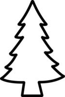 Christmas Tree icon in line style. vector For apps and Website. isolated on Contains such icons as Christmas Tree Can be used for Nature, Holiday, Winter posters