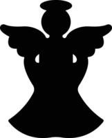 Angels with wings icon in flat style. isolated on spread, Christmas angel icon Holy angel sign for mobile concept and website design. Symbol, graphics logo Vector