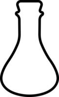 Potion icon in line. isolated on Magic potion flask bottle fantasy elixir glass bubble fairy drink mysterious, glowing and boiling liquid, mushroom. vector for apps, website