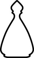 Potion icon in line. isolated on Magic potion flask bottle fantasy elixir glass bubble fairy drink mysterious, glowing and boiling liquid, mushroom. vector for apps, website