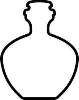 Potion icon in line. isolated on Magic potion flask bottle fantasy elixir glass bubble fairy drink mysterious, glowing and boiling liquid, mushroom. vector for apps, website