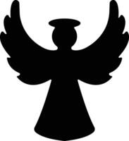 Angels with wings icon in flat style. isolated on spread, Christmas angel icon Holy angel sign for mobile concept and website design. Symbol, graphics logo Vector