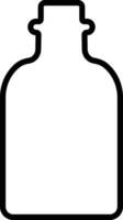 Potion icon in line. isolated on Magic potion flask bottle fantasy elixir glass bubble fairy drink mysterious, glowing and boiling liquid, mushroom. vector for apps, website