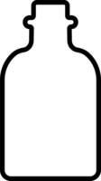 Potion icon in line. isolated on Magic potion flask bottle fantasy elixir glass bubble fairy drink mysterious, glowing and boiling liquid, mushroom. vector for apps, website