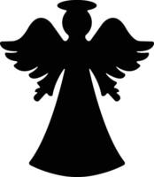 Angels with wings icon in flat style. isolated on spread, Christmas angel icon Holy angel sign for mobile concept and website design. Symbol, graphics logo Vector