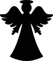 ángeles con alas icono en plano estilo. aislado en desparramar, Navidad ángel icono santo ángel firmar para móvil concepto y sitio web diseño. símbolo, gráficos logo vector