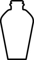 Potion icon in line. isolated on Magic potion flask bottle fantasy elixir glass bubble fairy drink mysterious, glowing and boiling liquid, mushroom. vector for apps, website