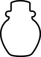 Potion icon in line. isolated on Magic potion flask bottle fantasy elixir glass bubble fairy drink mysterious, glowing and boiling liquid, mushroom. vector for apps, website