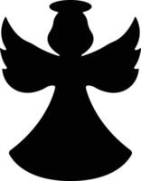 Angels with wings icon in flat style. isolated on spread, Christmas angel icon Holy angel sign for mobile concept and website design. Symbol, graphics logo Vector
