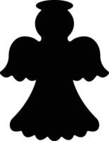 Angels with wings icon in flat style. isolated on spread, Christmas angel icon Holy angel sign for mobile concept and website design. Symbol, graphics logo Vector