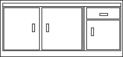 guardarropa gabinete icono en línea. aislado en botón con personal armario habitación almacenamiento para diferente cosas firmar símbolo de madera mueble diseño vector para aplicaciones sitio web